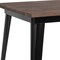 Flash Furniture Square Square Black Metal Bar Table, 31.5", 31.5" W, 31.5" L, 42" H, Wood, Wood Grain CH-51040-40M1-BK-GG - alternate 2